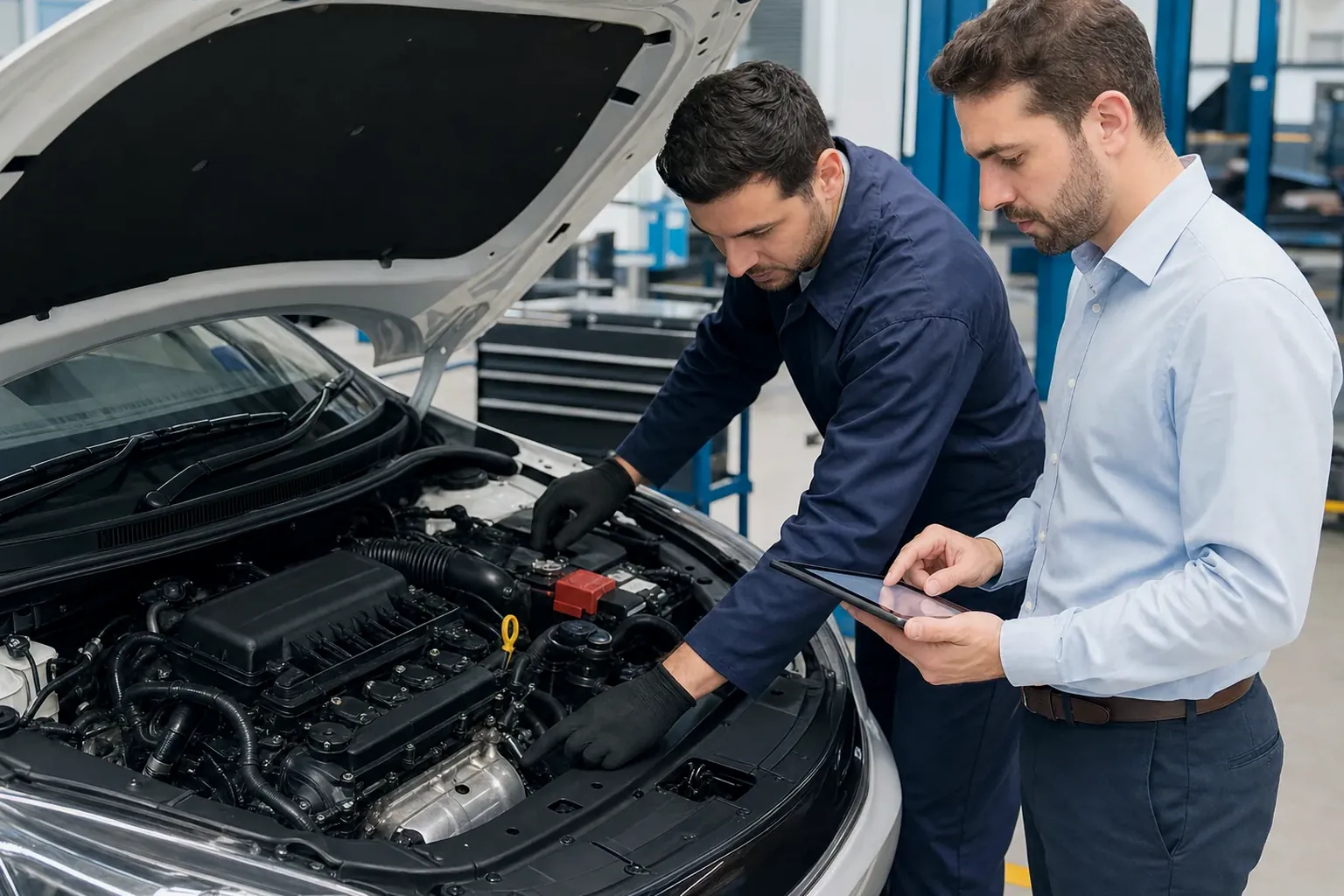 Profissional de despachante realizando cadastramento de motor em Catanduva.